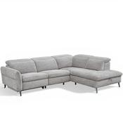 Ritchson Grey Fabric 3 Seater Corner Chaise Sofa - Right-hand facing