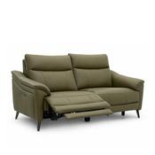 Hamish Green Leather Electric Recliner 2.5 Seater Sofa