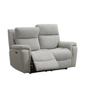 Hector Grey Fabric 2 Seater Electric Recliner Sofa image