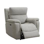 Hector Grey Fabric Electric Recliner Armchair image