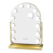 Gold Arched Hollywood Mirror image