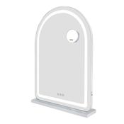 Hollywood White Arch Vanity Mirror