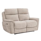 Keaton Beige 2 Seater Electric Recliner Sofa image