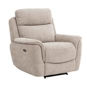Keaton Beige Electric Recliner Armchair image