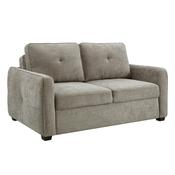 Keenan 2 Seater Tufted Sofa Bed - Beige image