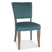 Lachlan Velvet Dining Chair with Oak Legs image