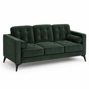 Lafayette Button-Tufted Velvet 3 Seater Sofa - Green image