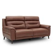 Lawrence Brown Leather Electric Recliner 2.5 Seater Sofa