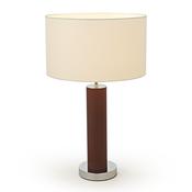 Luxury Brown Leather Bedside Table Lamp