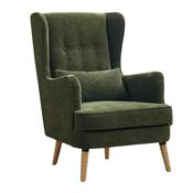 Lyanna Button Tufted Wingback Chair - Green