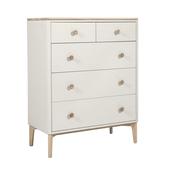Megara Cashmere Oak 5 Drawer Chest image