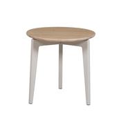 Megara Cashmere Oak Round Lamp Table