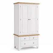 Mimosa White 2 Door Wardrobe with Drawers image