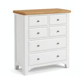 Mimosa White Tall 6 Drawer Chest image