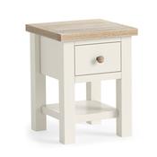 Monarda Cream and Oak Lamp Table