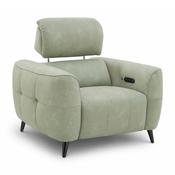 Mosley Green Fabric Electric Recliner Armchair image