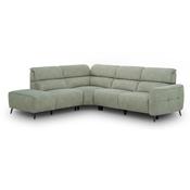 Mosley Green Fabric Electric Recliner Corner Sofa image