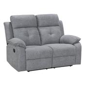 Nebula Grey Fabric 2 Seater Recliner Sofa