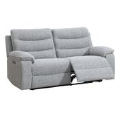 Nohoval Grey 3 Seater Electric Recliner Sofa