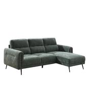 Osmond Green Mid-Century 3 Seater Chaise Sofa image