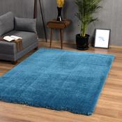 Prada Solid Plush Shag Area Rug - Teal / 80x150 cm image