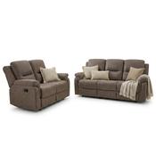 Rafferty 3+2 Seater Brown Recliner Sofa Set image