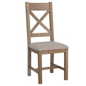 Rigel Smoked Oak X Back Dining Chair