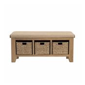 Rigel Smoked Oak Hall Bench