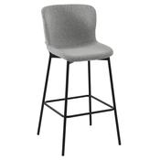 Roxie Grey Boucle Bar Stool image