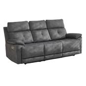 Sadler Dark Grey 3 Seater Electric Recliner Sofa image