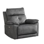 Sadler Dark Grey Electric Recliner Armchair image