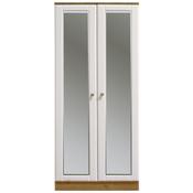 Shannon Ivory and Oak Modern Wardrobe image