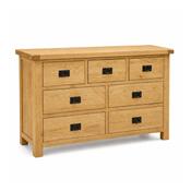 Sonia Oak Wide 7 Drawer Chest image