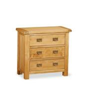 Sonia Oak 3 Drawer Chest of Drawers image