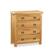 Sonia 4 Drawer Natural Oak Chest of Drawers image