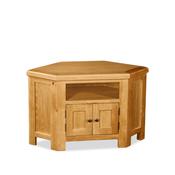 Sonia Rustic Oak Corner TV Unit image