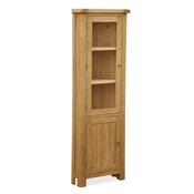Sonia Oak Corner Display Cabinet image
