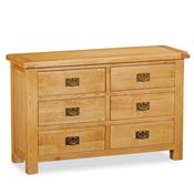 Sonia Wide Oak Chest of Drawers image