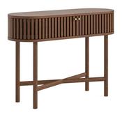 Stanford Dark Oak Oval Console Table image