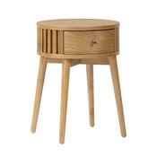 Stanford Oak Round Side Table image