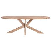 Tilman Oak Oval Dining Table - 2 M / Brown