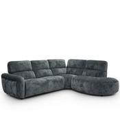 Trinity 3 Seater Charcoal Fabric Corner Sofa with Chaise image