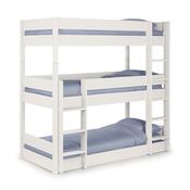 Trio White Triple Bunk Bed image