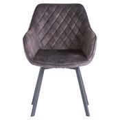 Valletta Velvet Swivel Dining Chair - Pink