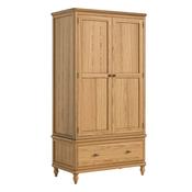 Vanya Oak 2 Door Wardrobe with Drawer image
