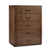 Ventura Wooden 5 Drawer Tall Chest image