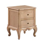 Versailles Carved Oak Bedside Table image