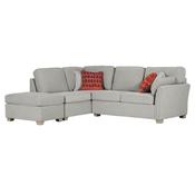 Whitley Light Grey Corner Sofa - Left-hand facing image