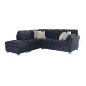 Whitley Navy Corner Sofa - Left-hand facing image