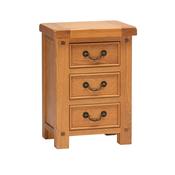 Wilma 3 Drawer Wood Nightstand image